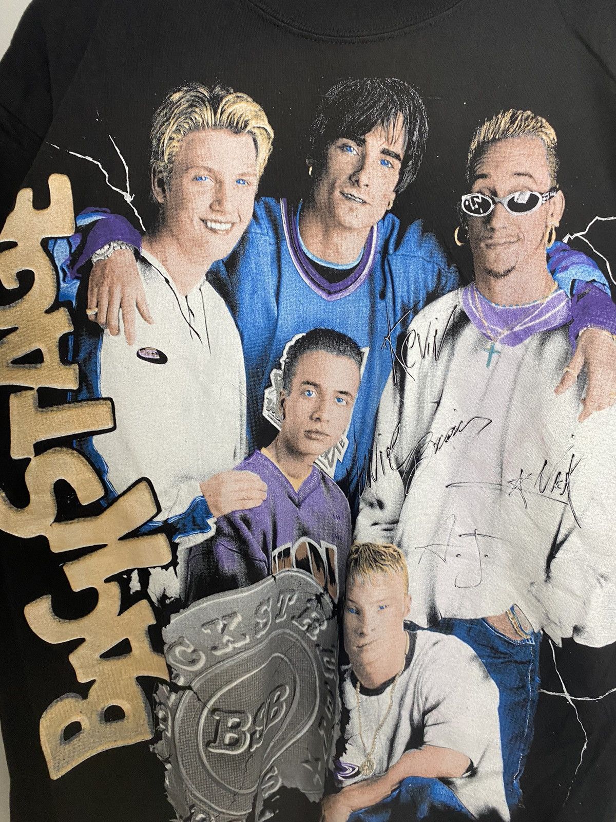 Band Tees Vintage 90s Backstreetboys Pop Band Rare Rap Tee Hype Music Size US L / EU 52-54 / 3 - 3 Thumbnail