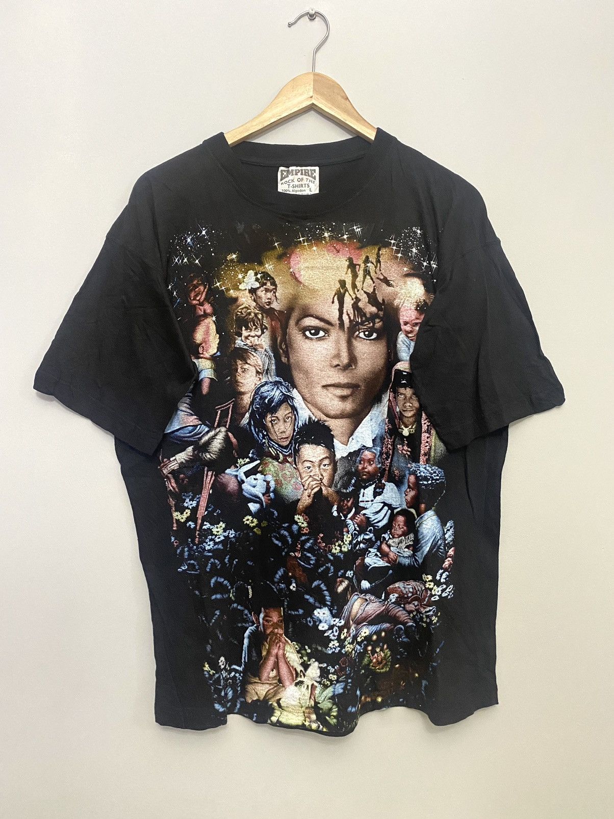 Band Tees Vintage 90s Michael Jackson Double Sided Pop Music Band Tee Size US L / EU 52-54 / 3 - 1 Thumbnail