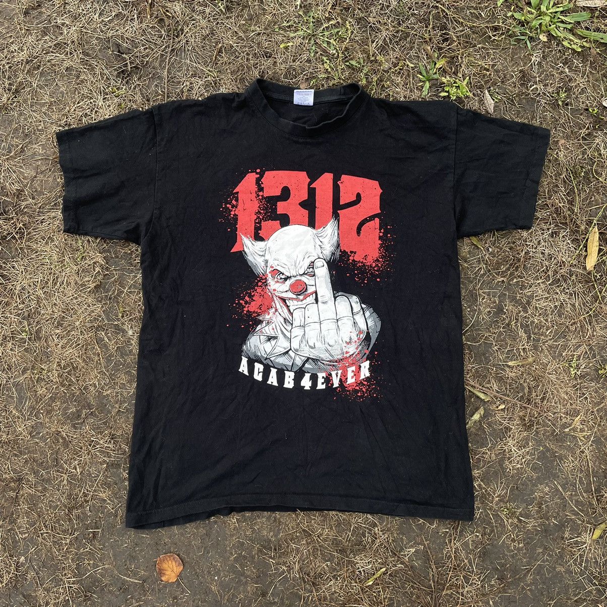 Band Tees Vintage Y2K 1312 ACAB 4reva Dead Face Horror Tee Streetwear Size US L / EU 52-54 / 3 - 2 Thumbnail
