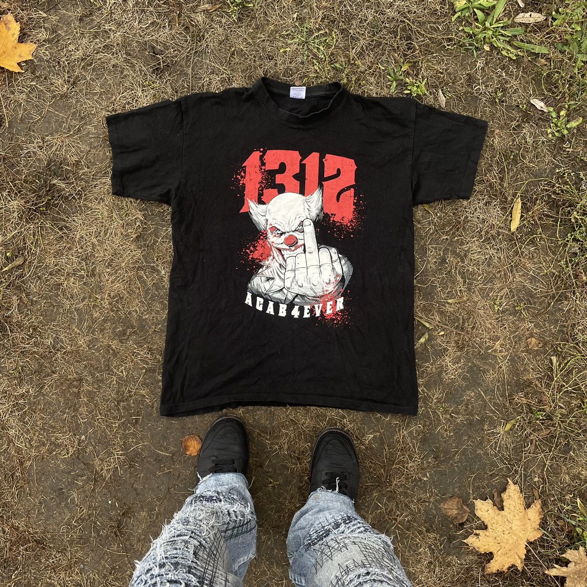 Band Tees Vintage Y2K 1312 ACAB 4reva Dead Face Horror Tee Streetwear Size US L / EU 52-54 / 3 - 1 Thumbnail