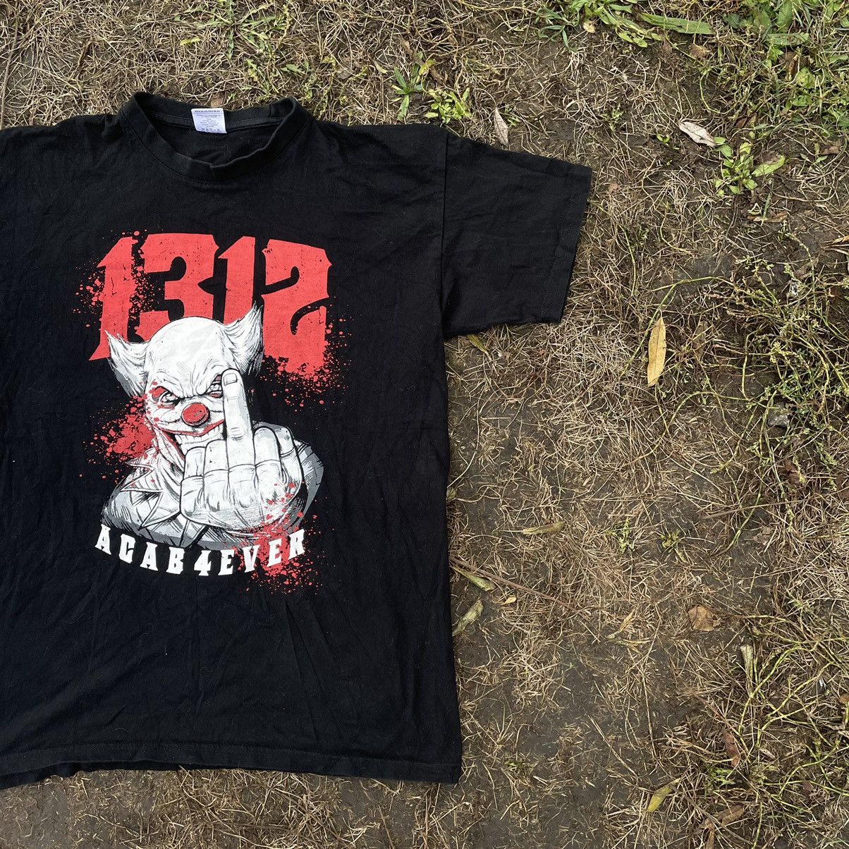 Band Tees Vintage Y2K 1312 ACAB 4reva Dead Face Horror Tee Streetwear Size US L / EU 52-54 / 3 - 3 Thumbnail