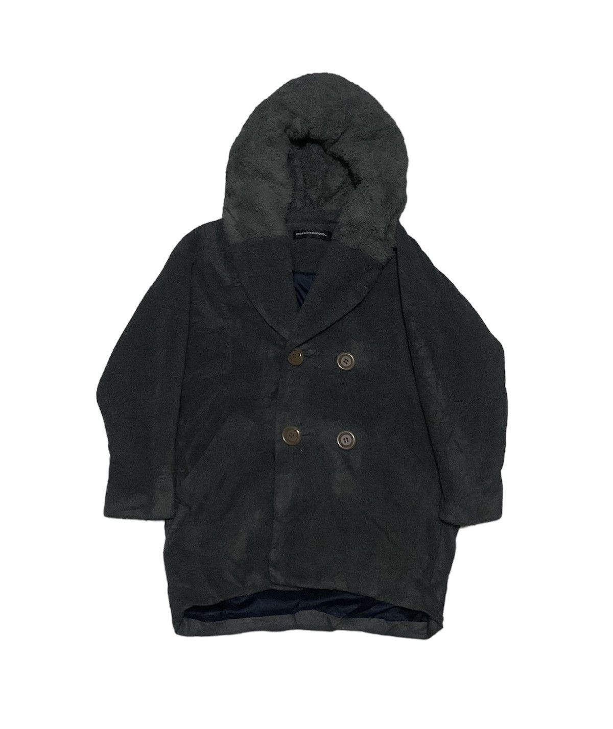 Issey Miyake Vintage Mercibeaucoup Issey Miyake Fur Collar Peacoat Size US M / EU 48-50 / 2 - 1 Thumbnail
