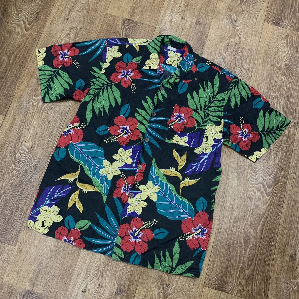 Vintage Vintage 90s Floral All Over Print Hawaiian Shirt Streetwear Size US L / EU 52-54 / 3 - 2 Thumbnail