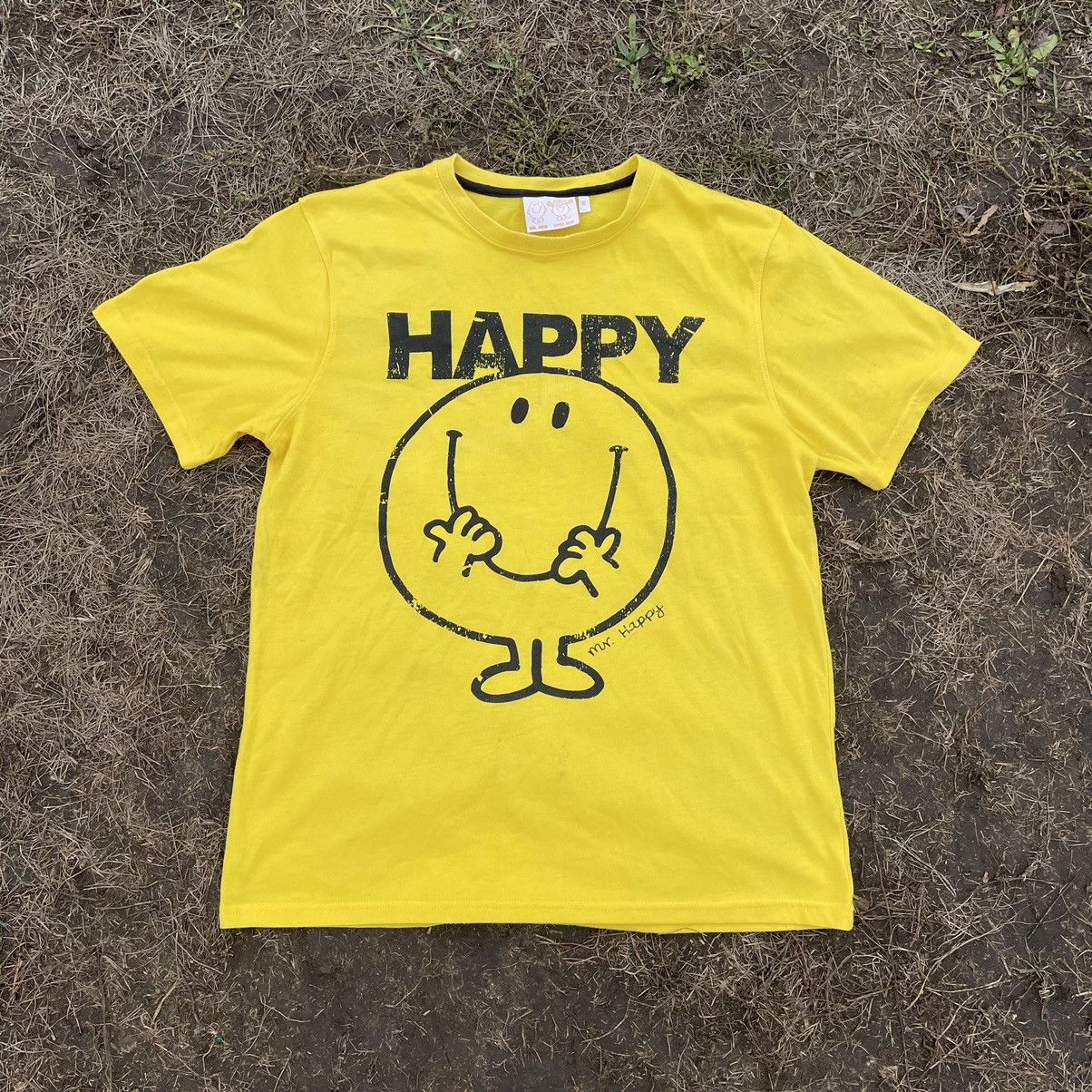Vintage Vintage Y2K Smiley Face Graphic Tee Happy Logo Yellow Goth L Size US L / EU 52-54 / 3 - 1 Thumbnail