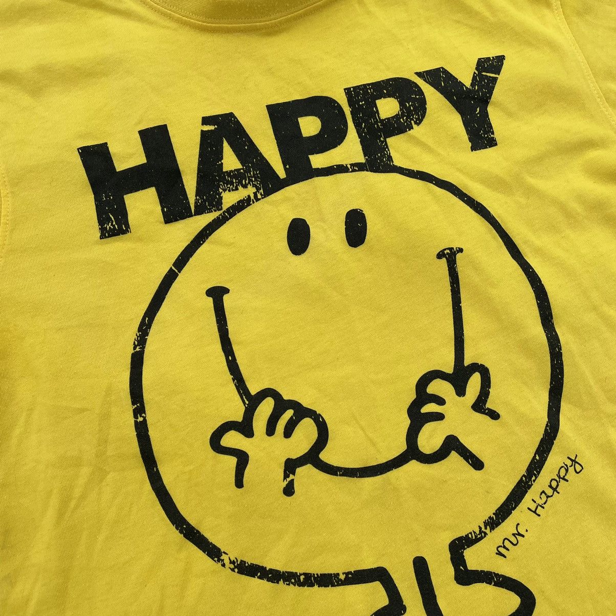 Vintage Vintage Y2K Smiley Face Graphic Tee Happy Logo Yellow Goth L Size US L / EU 52-54 / 3 - 5 Thumbnail
