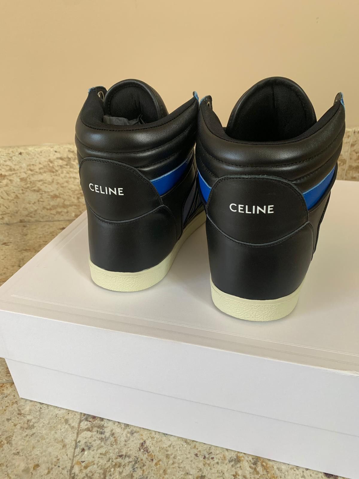 Celine Mid Top Brake Sneaker in Black & Blue Size US 9 / EU 42 - 9 Thumbnail
