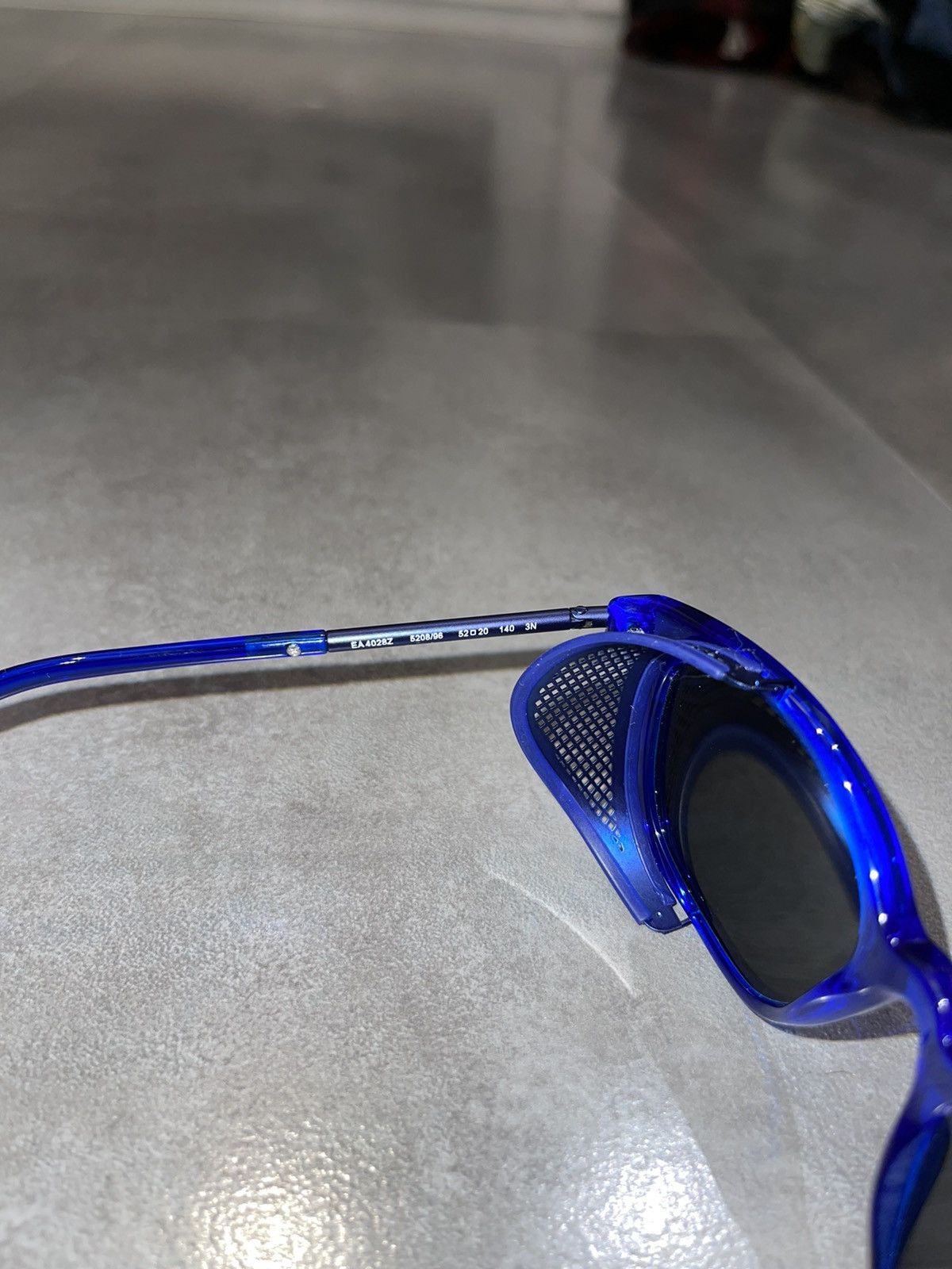 Emporio Armani Emporio Armani EA4028Z 5208/96 Blue Sunglasses Size ONE SIZE - 14 Thumbnail