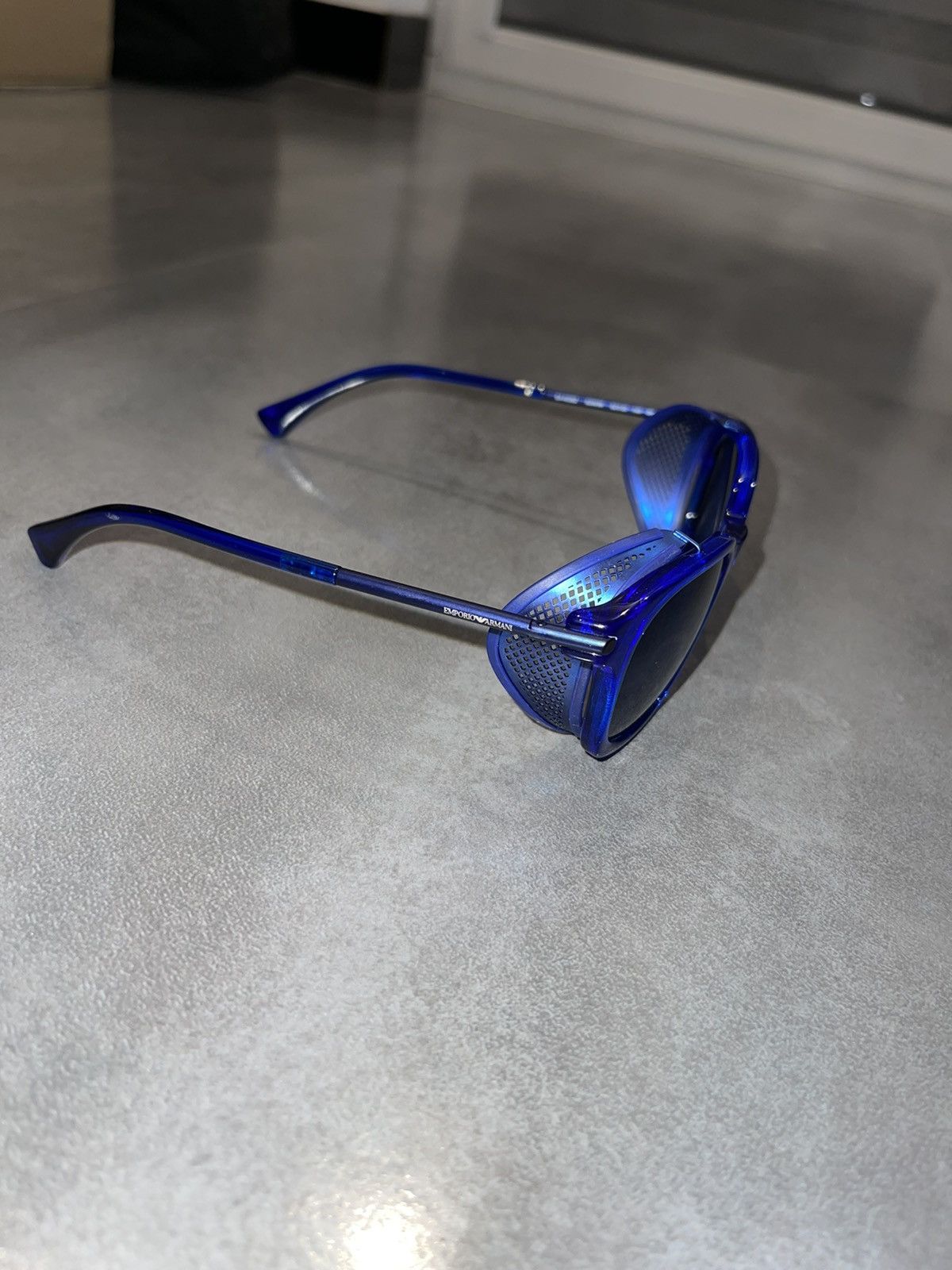 Emporio Armani Emporio Armani EA4028Z 5208/96 Blue Sunglasses Size ONE SIZE - 8 Thumbnail