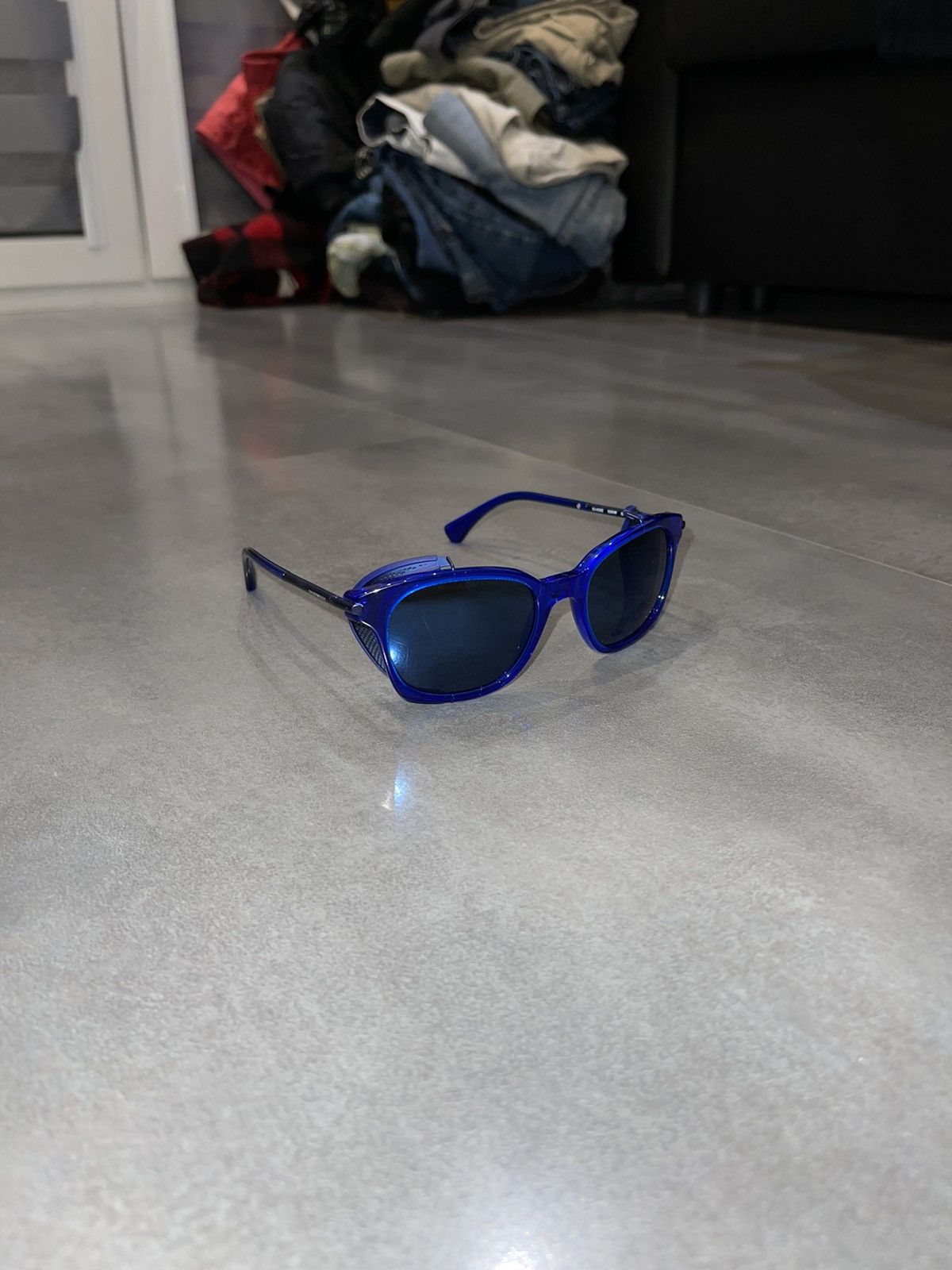 Emporio Armani Emporio Armani EA4028Z 5208/96 Blue Sunglasses Size ONE SIZE - 4 Thumbnail