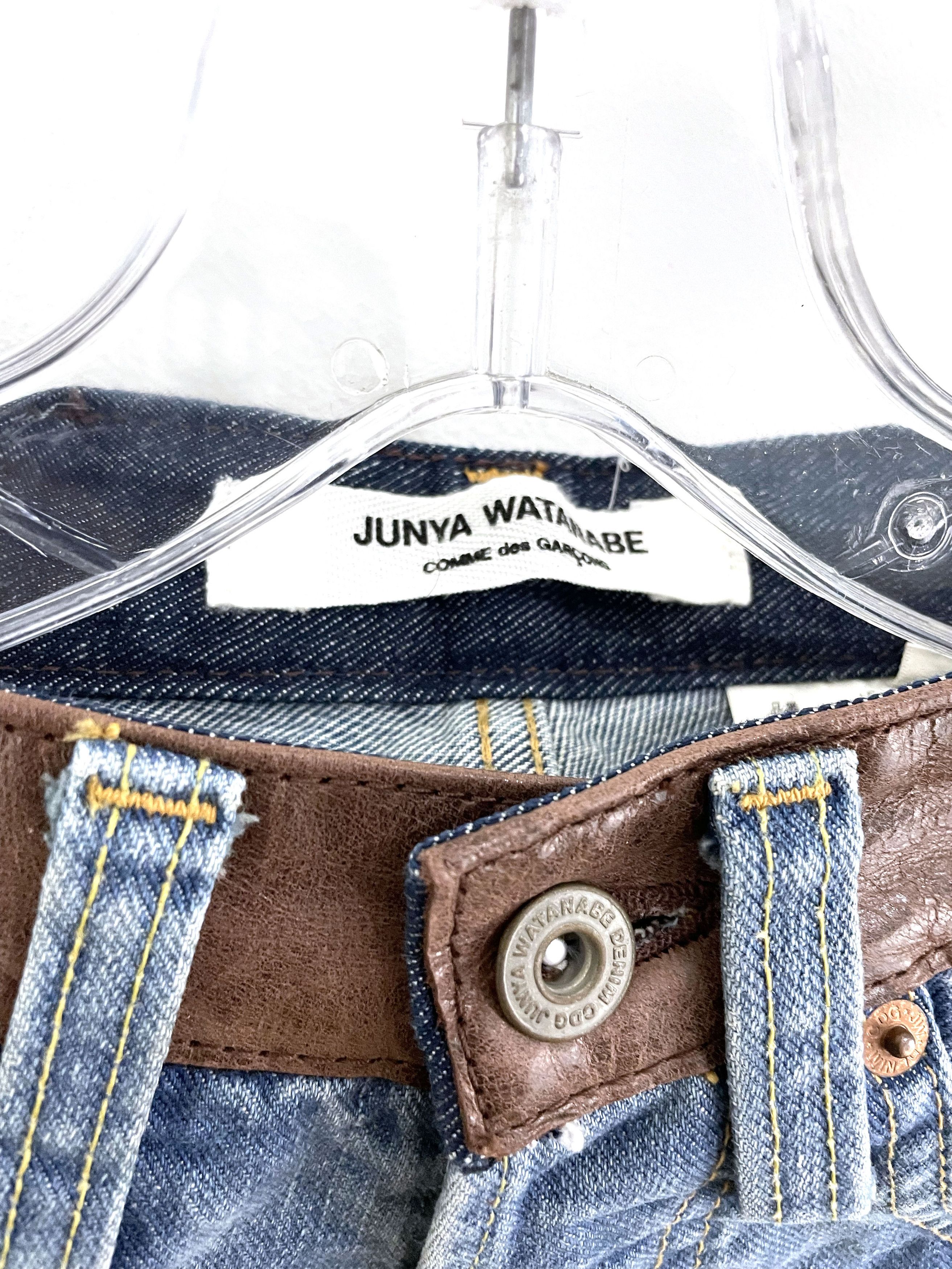 Junya Watanabe 2009 Leather Stripe Zip Denim Size US 28 / EU 44 - 8 Thumbnail