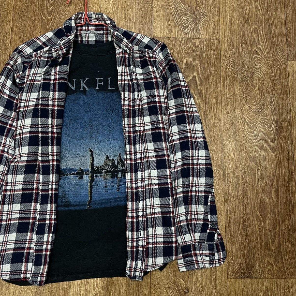 Vintage Vintage 90s Plaid Shirt Navy White Streetwear Oversized M Size US M / EU 48-50 / 2 - 3 Thumbnail