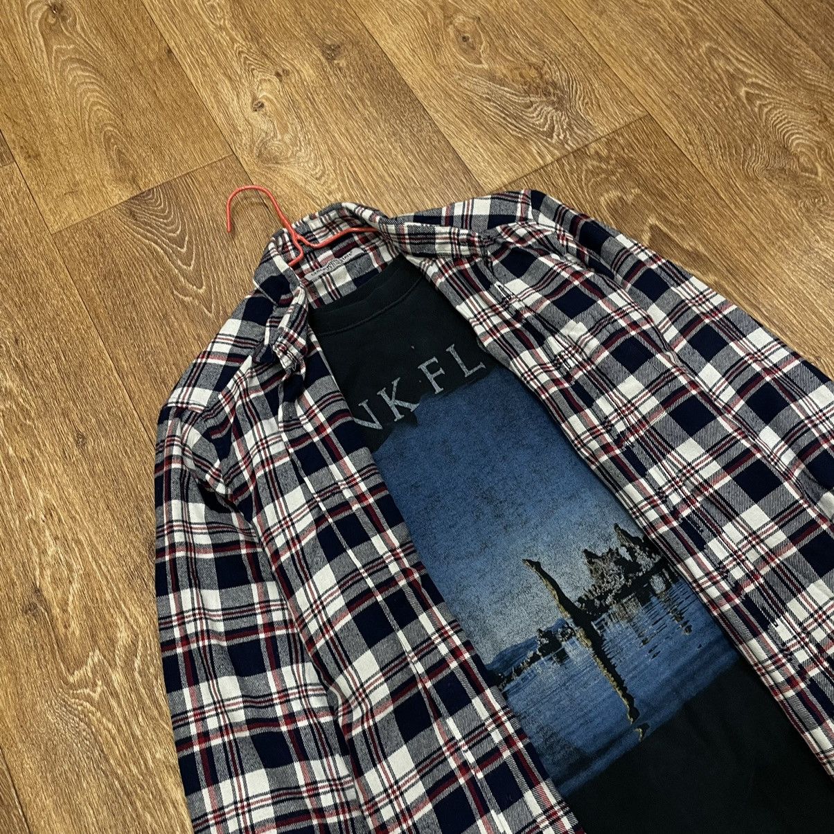 Vintage Vintage 90s Plaid Shirt Navy White Streetwear Oversized M Size US M / EU 48-50 / 2 - 6 Thumbnail