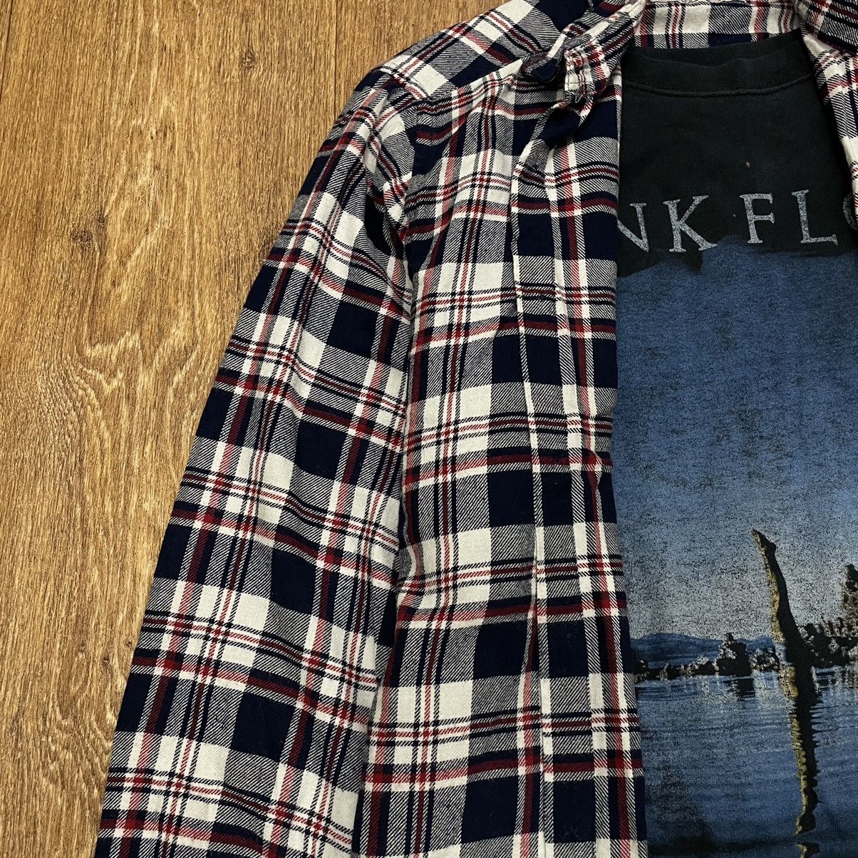 Vintage Vintage 90s Plaid Shirt Navy White Streetwear Oversized M Size US M / EU 48-50 / 2 - 5 Thumbnail