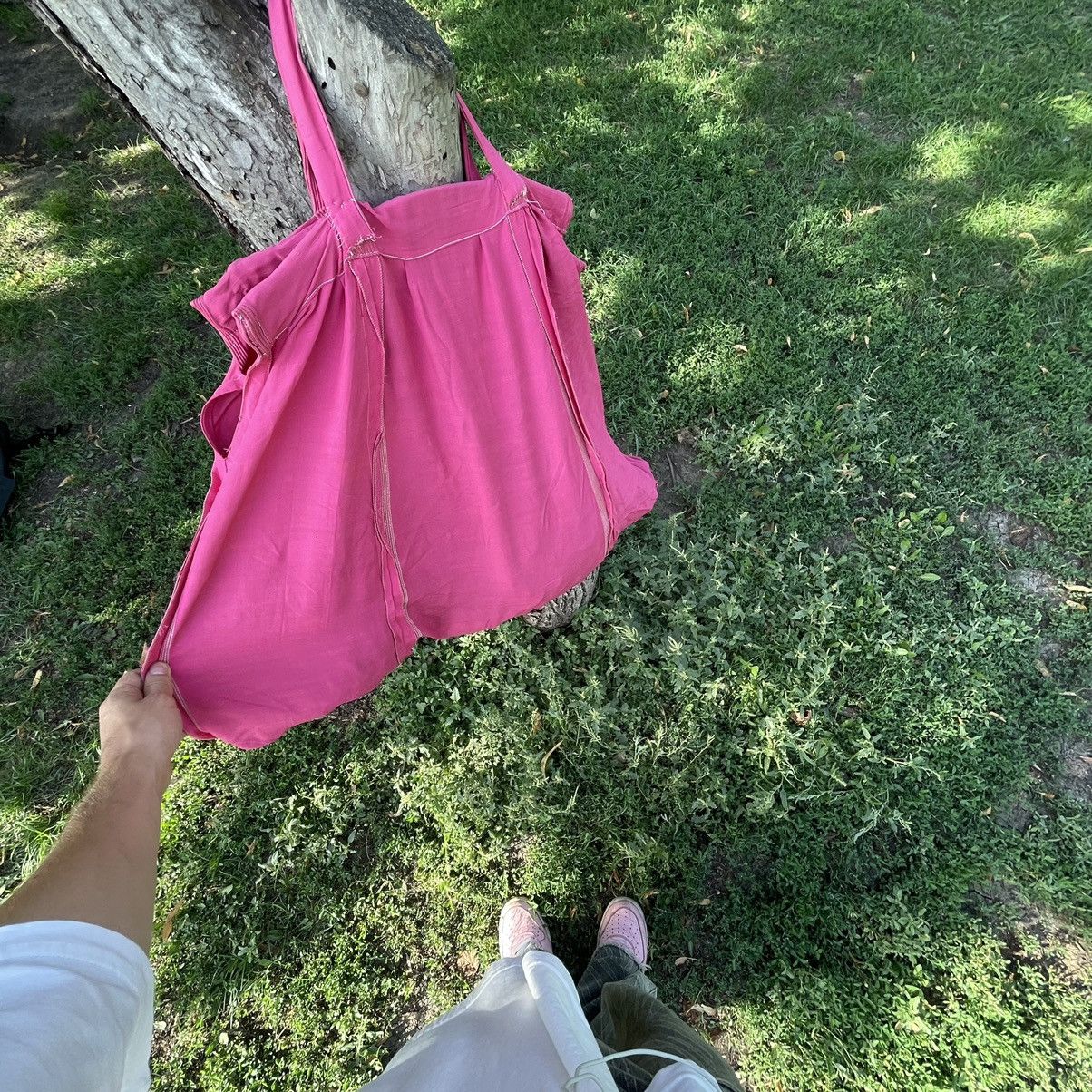 Vintage Vintage Y2K Quilted Nylon Puffer Shoulder Bag Hot Pink OS Size ONE SIZE - 7 Thumbnail