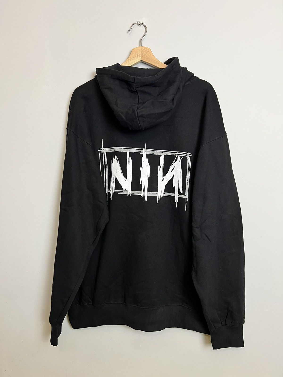 Band Tees 90s Vintage Nine Inch Nails Big Logo Band Zip Hoodie Grail Size US XL / EU 56 / 4 - 2 Thumbnail