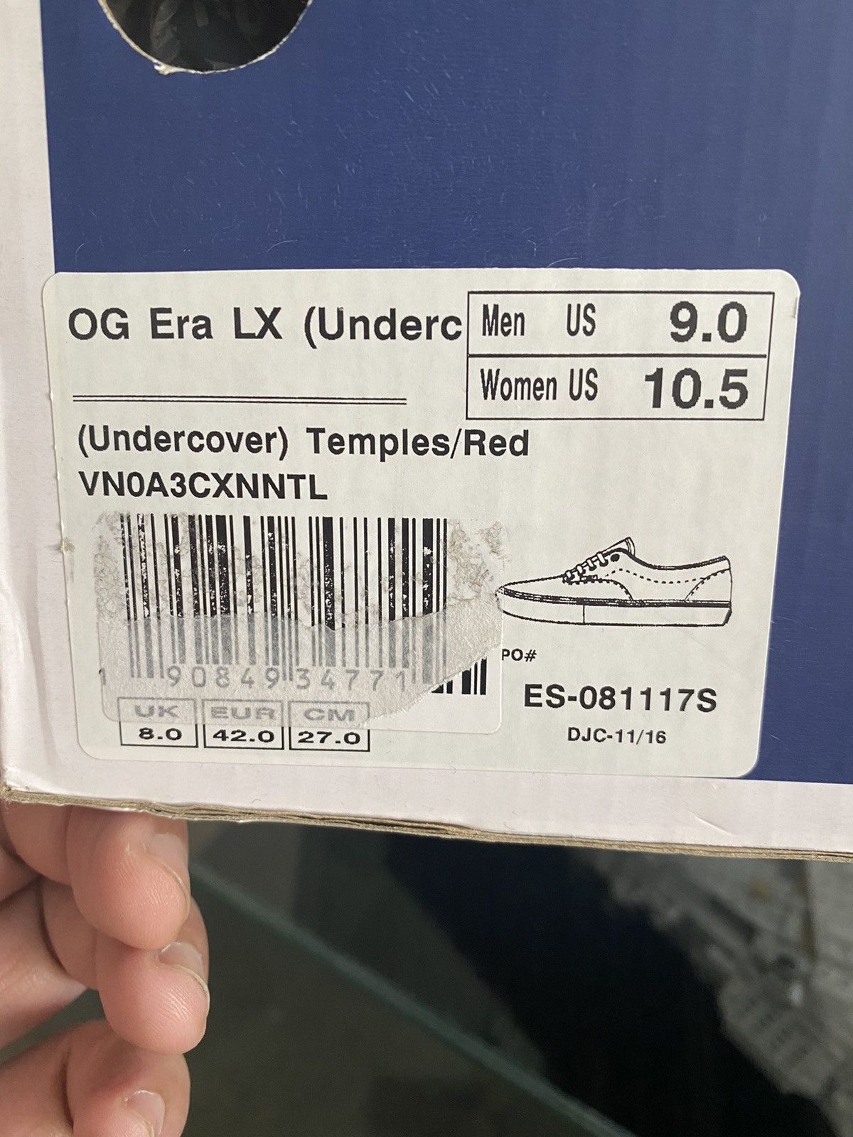 Jun Takahashi × Undercover × Vans Vans Era OG Undercover Jun Takahashi 9 Rare hysteric glamour Size US 9 / EU 42 - 7 Thumbnail