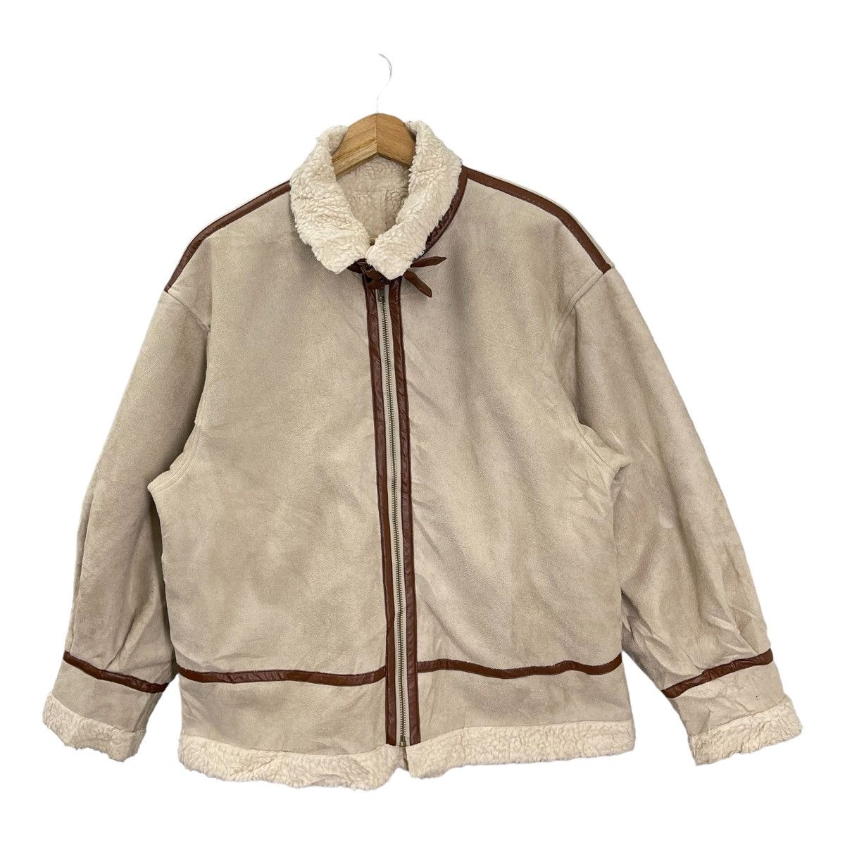 Japanese Brand × Vintage VINTAGE UNBRAND SHERPA JACKET JAPAN B-3 STYLE Size US M / EU 48-50 / 2 - 3 Thumbnail