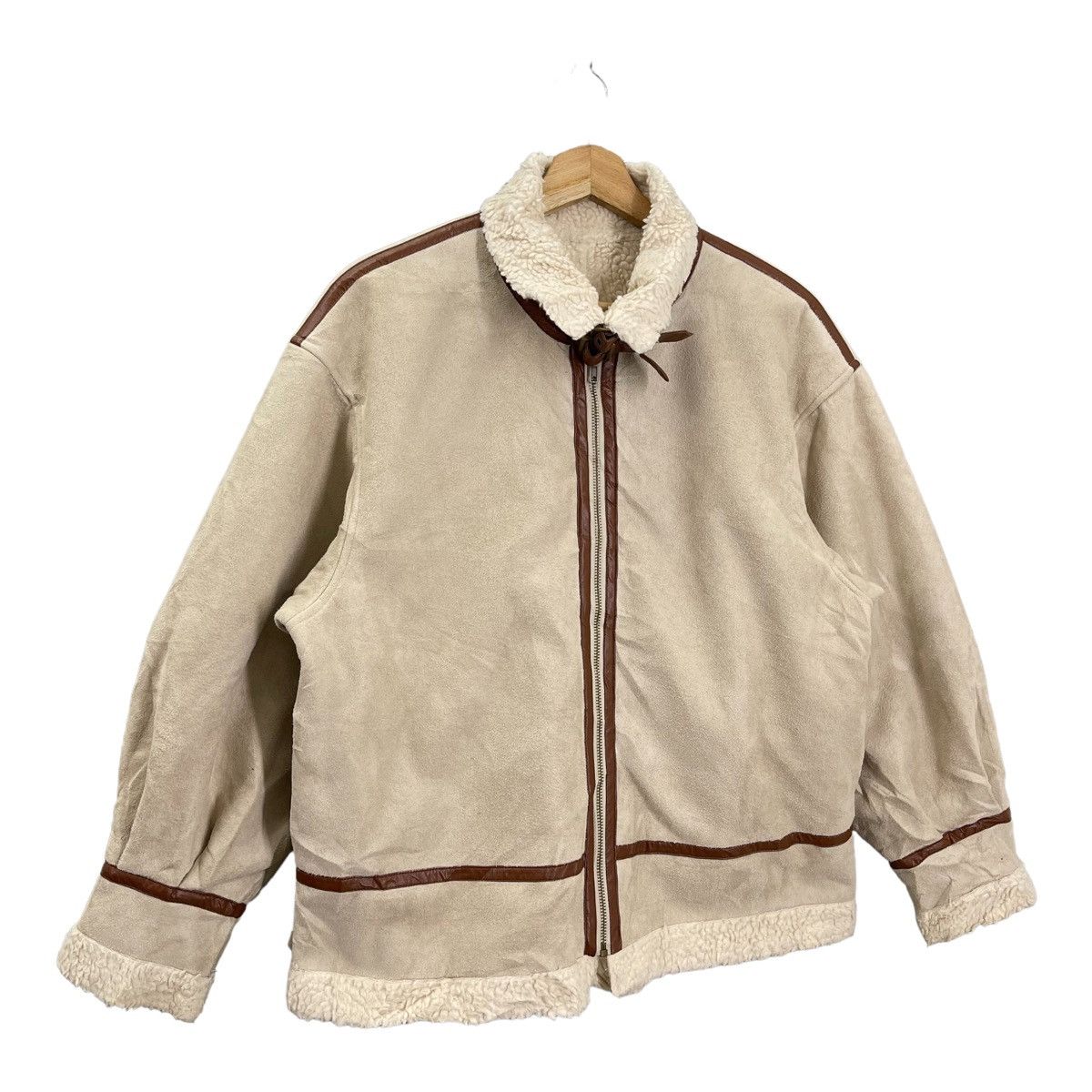 Japanese Brand × Vintage VINTAGE UNBRAND SHERPA JACKET JAPAN B-3 STYLE Size US M / EU 48-50 / 2 - 2 Thumbnail