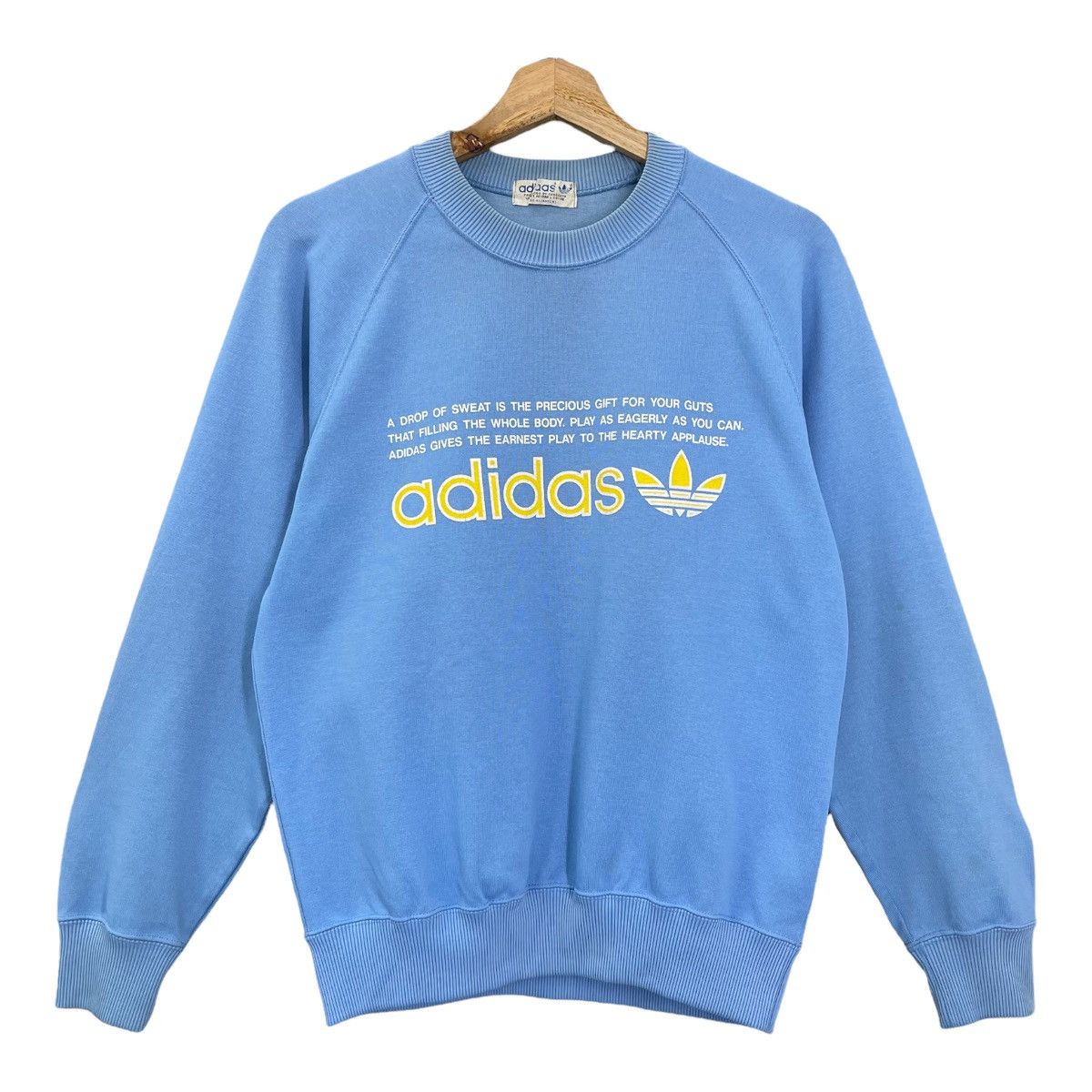 Adidas Vintage 00s Adidas Trifoil Crewneck Sweatshirt Size S Size US S / EU 44-46 / 1 - 1 Thumbnail
