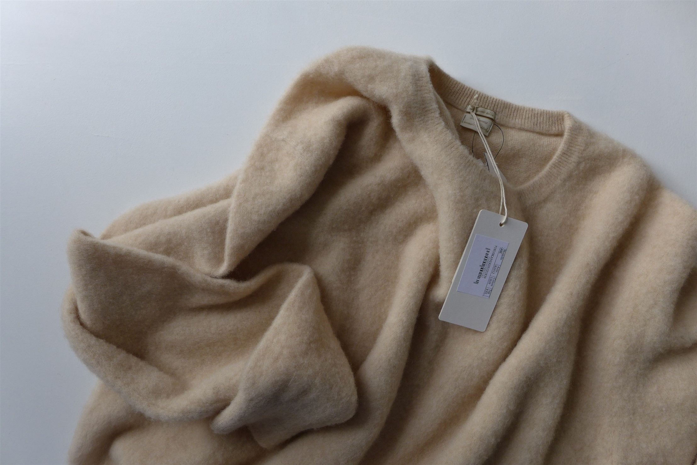Massimo Alba Massimo Alba Kane Sweater - Off-White Brushed Cashmere Size US XXL / EU 58 / 5 - 5 Thumbnail