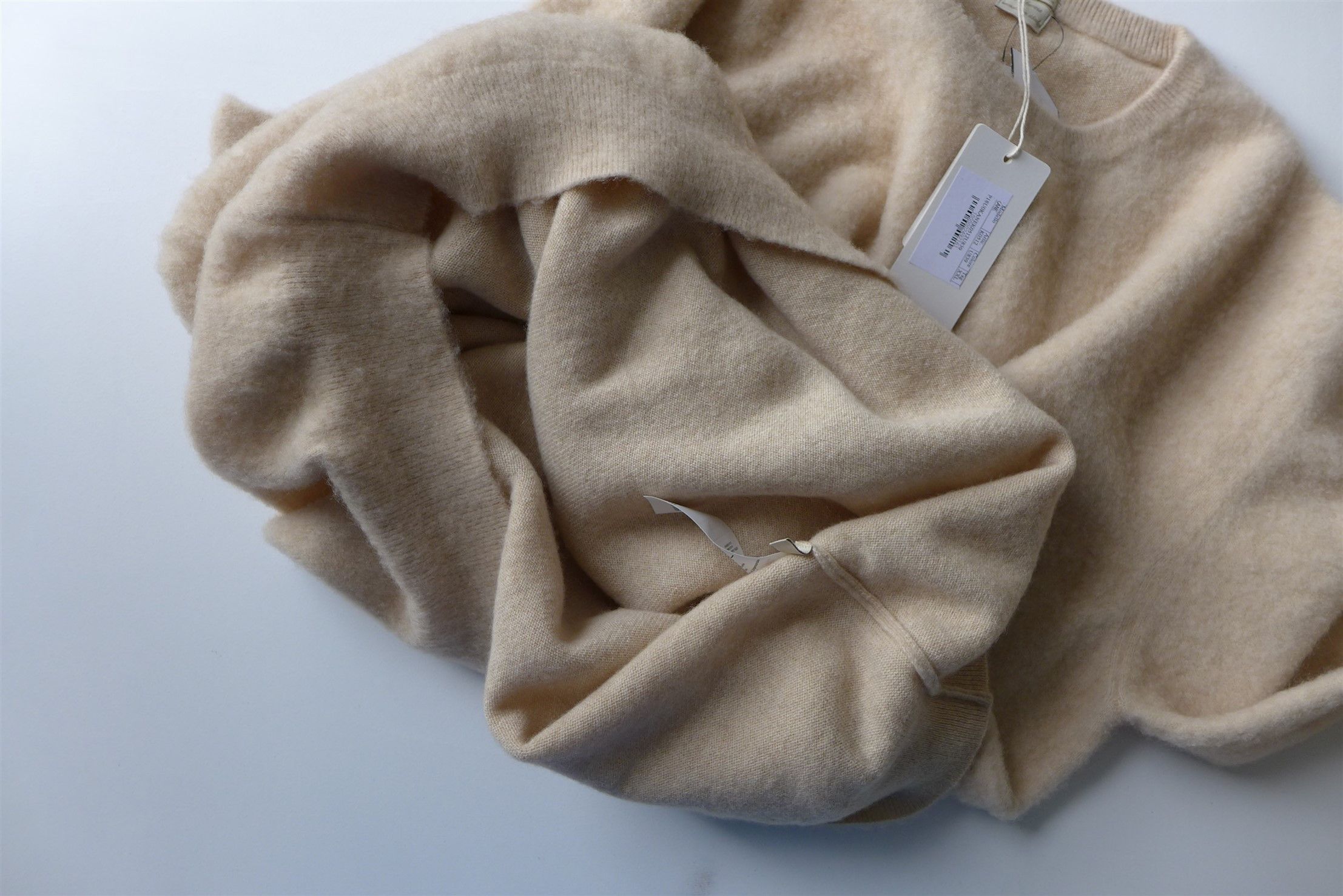 Massimo Alba Massimo Alba Kane Sweater - Off-White Brushed Cashmere Size US XXL / EU 58 / 5 - 10 Thumbnail