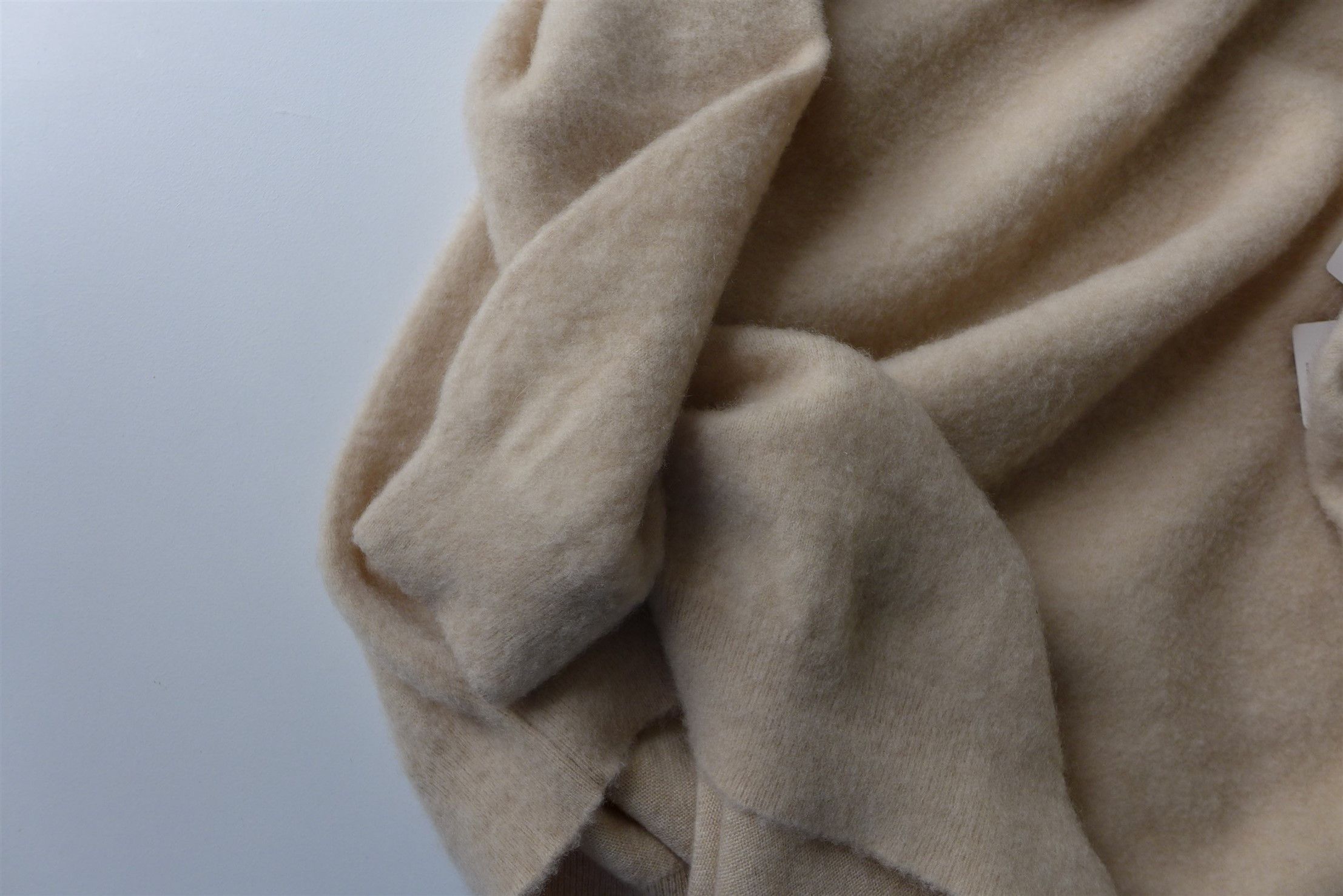 Massimo Alba Massimo Alba Kane Sweater - Off-White Brushed Cashmere Size US XXL / EU 58 / 5 - 6 Thumbnail