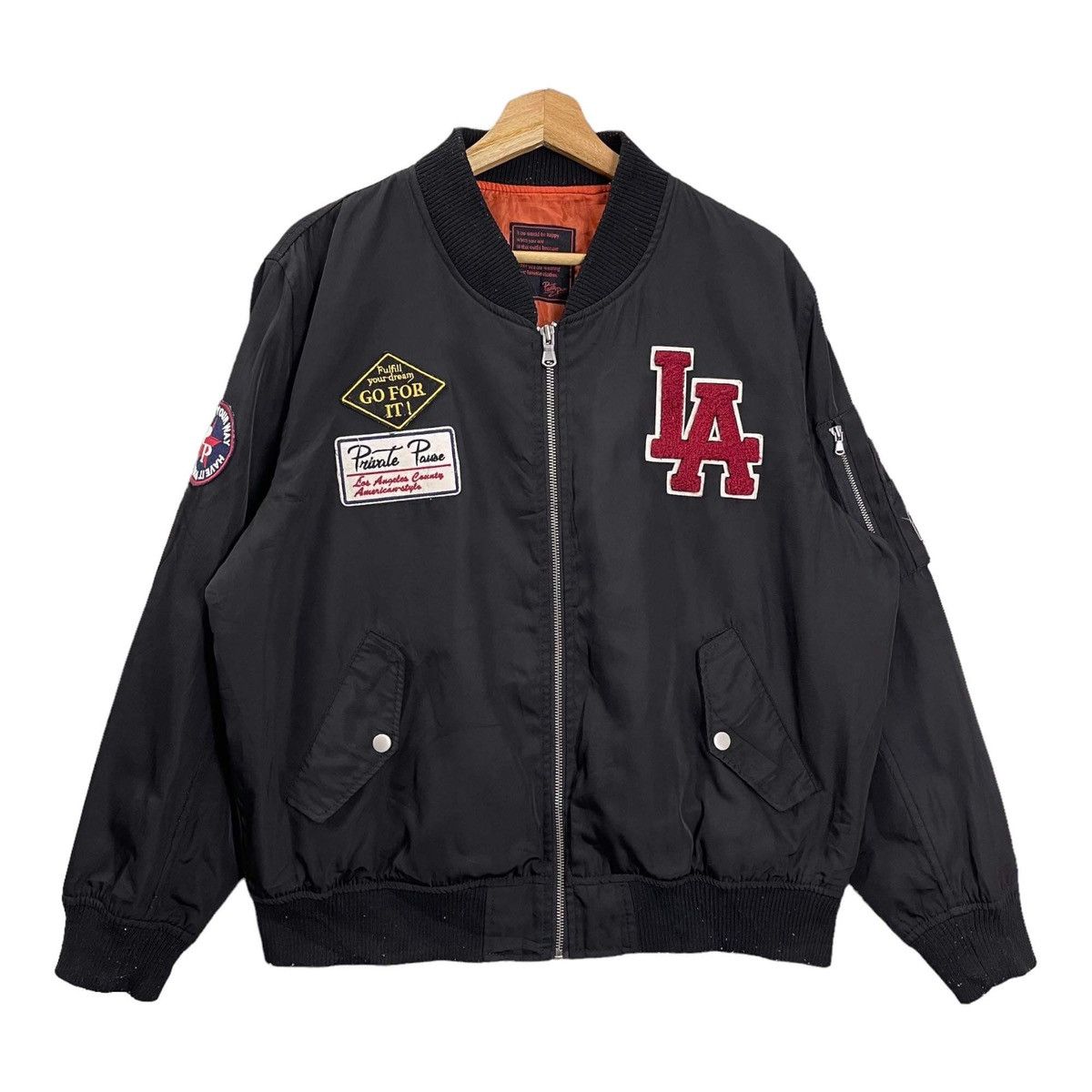 Vintage RARE💥Private Pause Varsity Jacket Size M Size US M / EU 48-50 / 2 - 1 Thumbnail