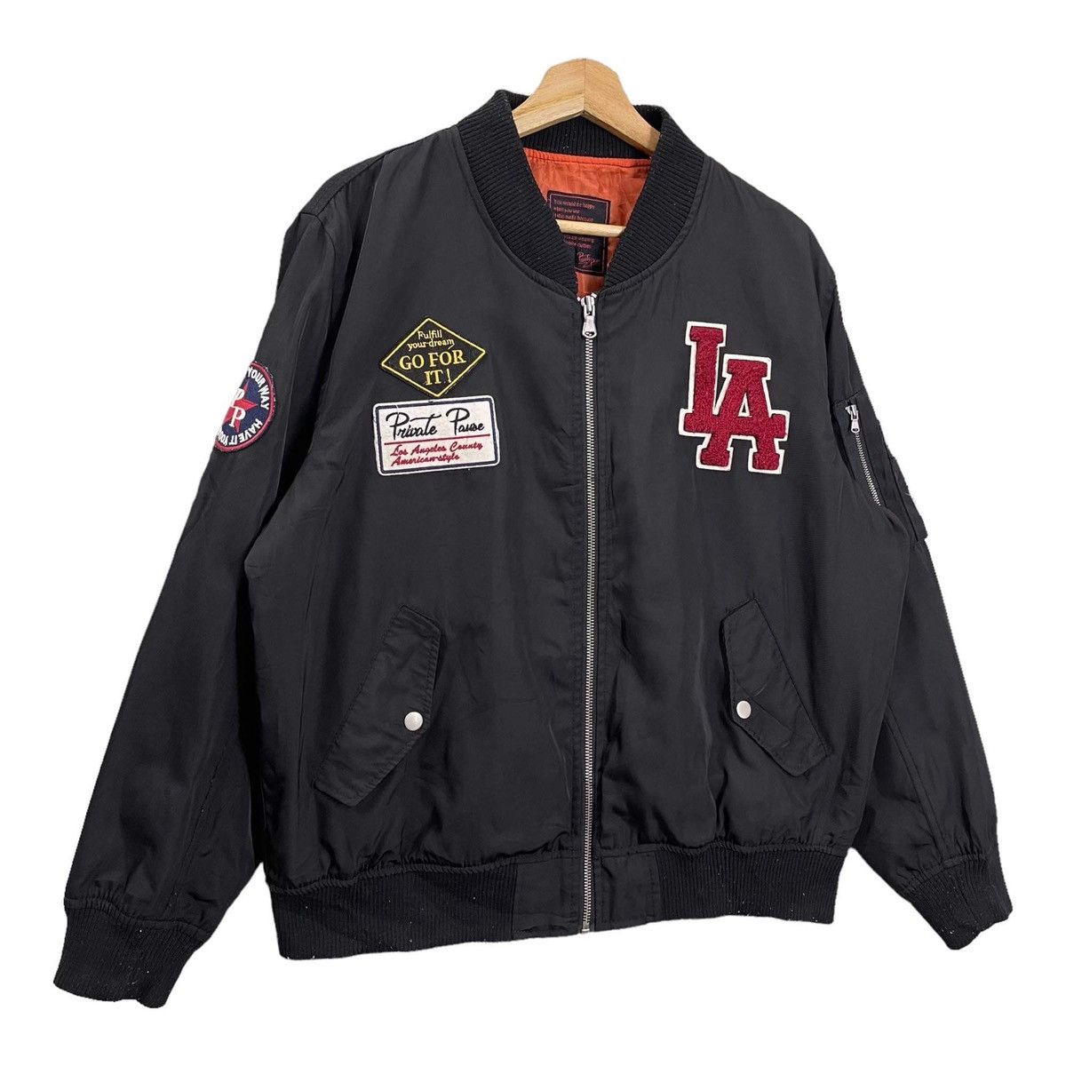 Vintage RARE💥Private Pause Varsity Jacket Size M Size US M / EU 48-50 / 2 - 2 Thumbnail