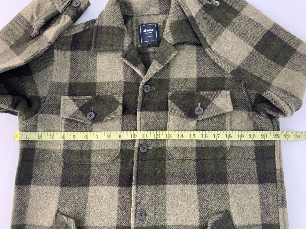Flannel Kent In Tradition Thick Flannel Plaid Checked Wool Size US L / EU 52-54 / 3 - 10 Thumbnail