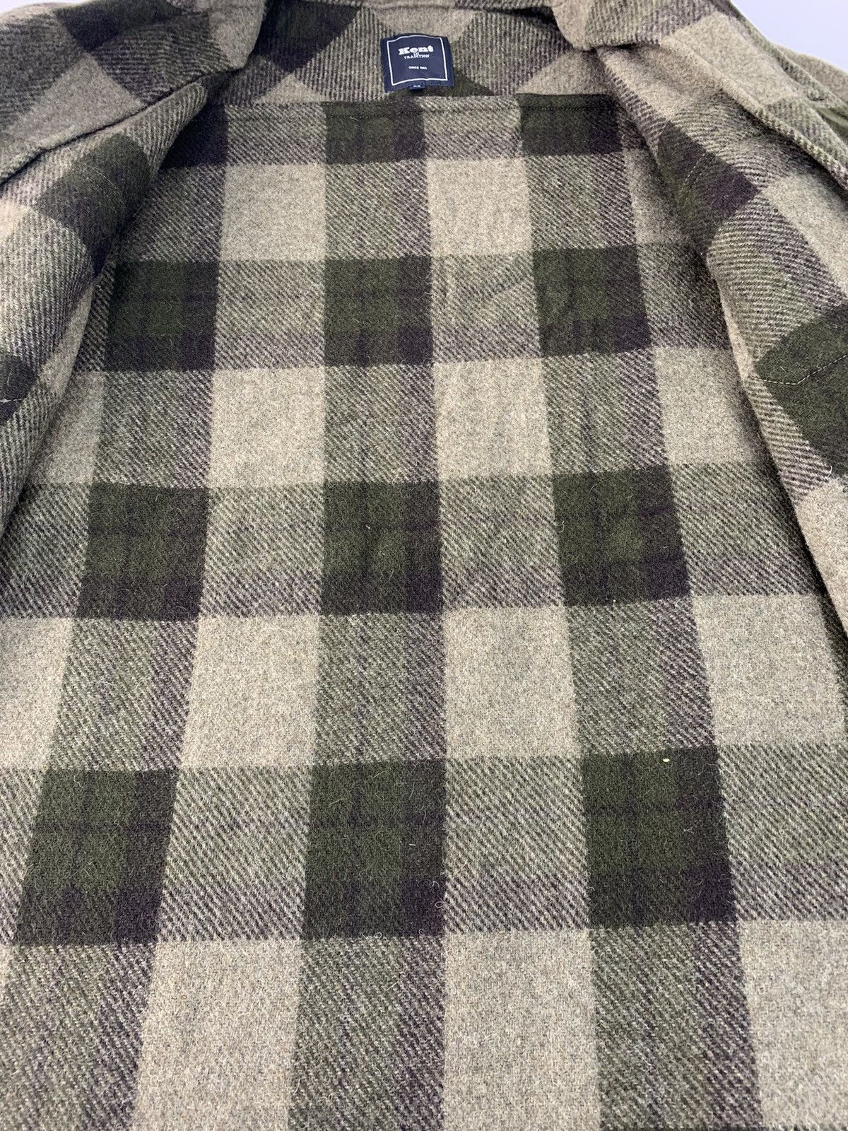 Flannel Kent In Tradition Thick Flannel Plaid Checked Wool Size US L / EU 52-54 / 3 - 6 Thumbnail