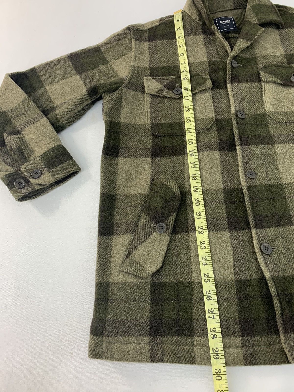 Flannel Kent In Tradition Thick Flannel Plaid Checked Wool Size US L / EU 52-54 / 3 - 11 Thumbnail