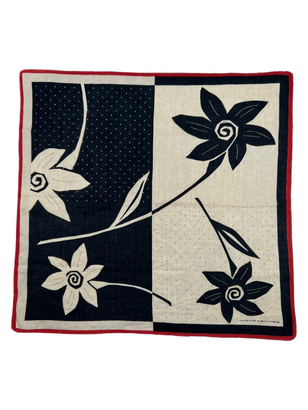 Japanese Brand Junko Koshino Handkerchief Neckerchief Bandana Pocketsquare Size ONE SIZE - 2 Thumbnail