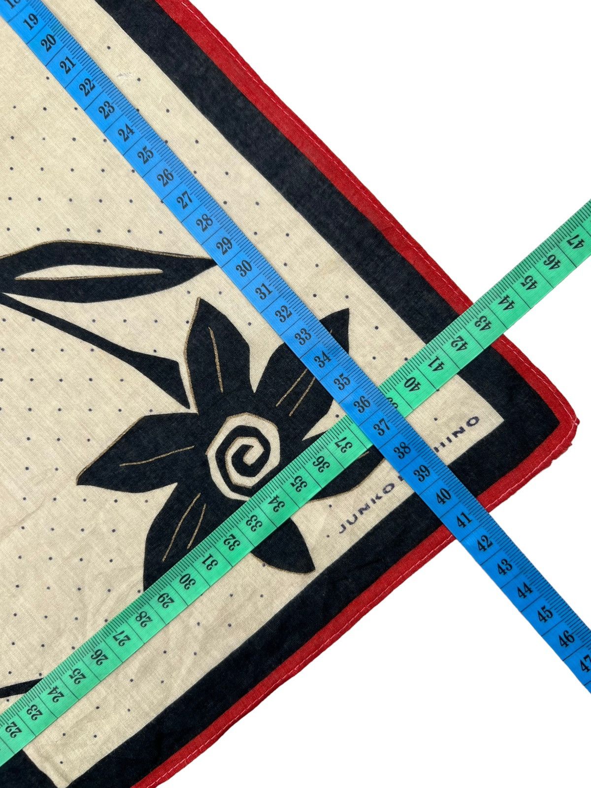 Japanese Brand Junko Koshino Handkerchief Neckerchief Bandana Pocketsquare Size ONE SIZE - 6 Thumbnail