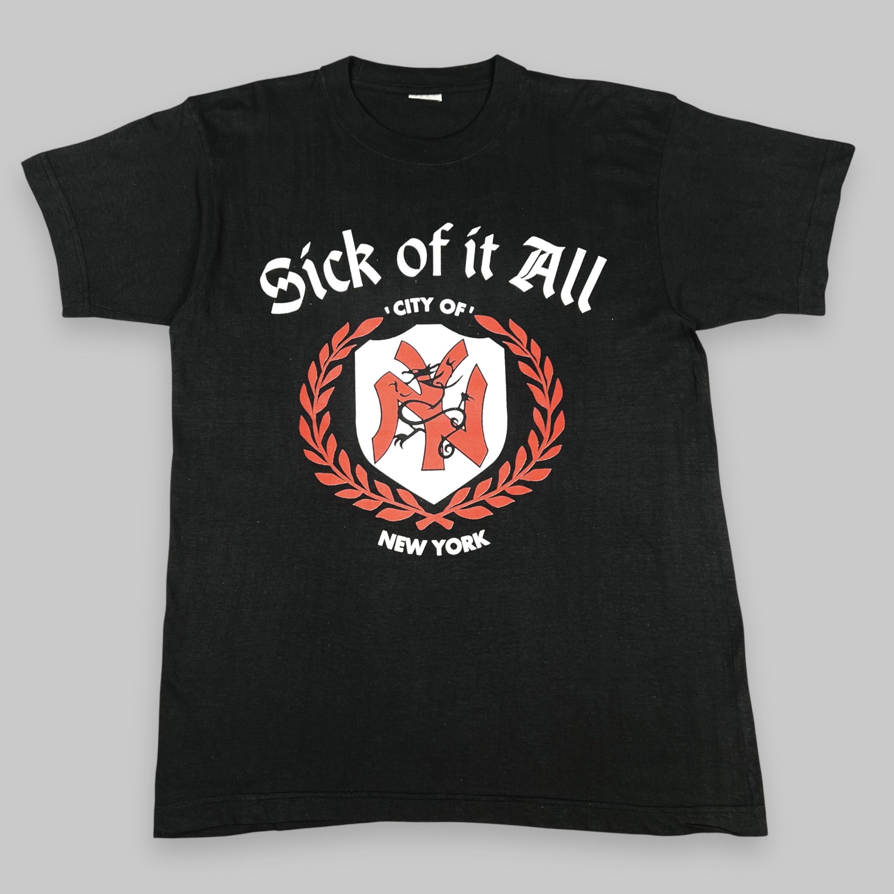 Band Tees Vintage Mid 90s Sick Of It All ‘City of New York’ Euro Shirt Size US L / EU 52-54 / 3 - 2 Thumbnail