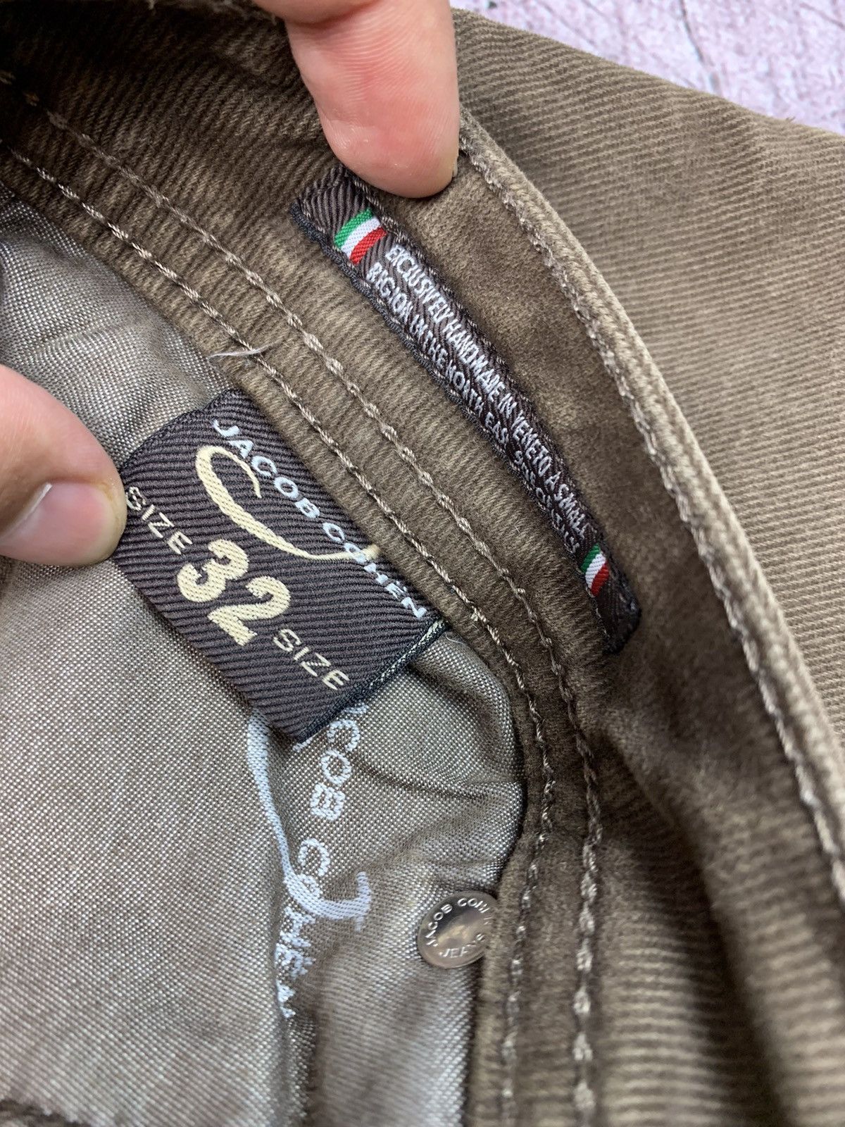 Jacob Cohen × Vintage Vintage Jacob Cohen Mens Corduroy Pants Size US 32 / EU 48 - 9 Thumbnail