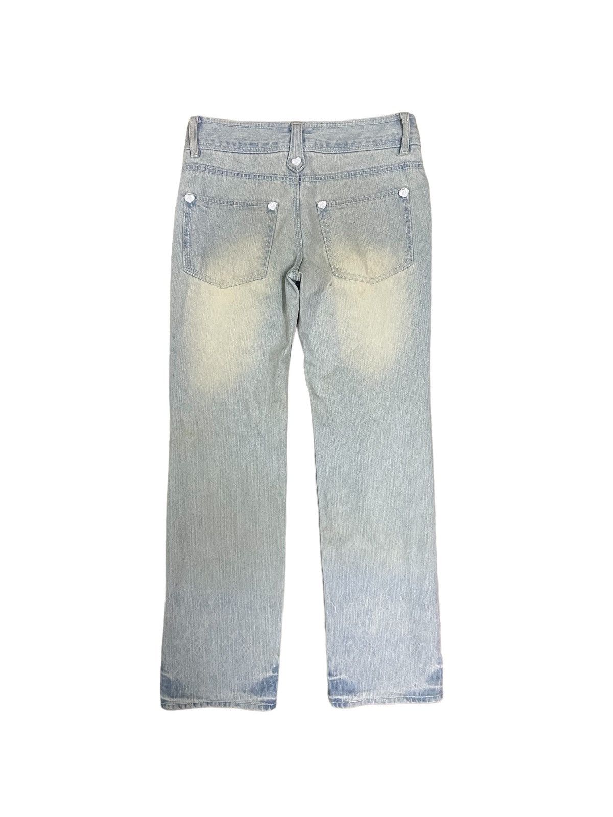 Japanese Brand Vintage Japanese Pink Grunge Womenstyle Ripped Punk Jeans Size 29" - 8 Thumbnail