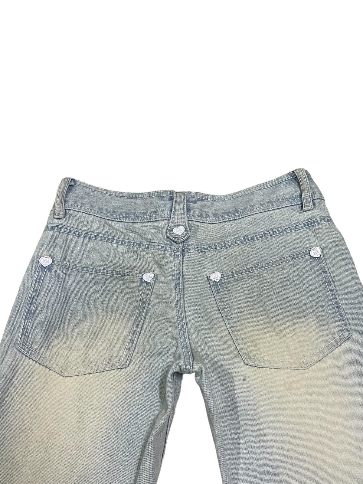 Japanese Brand Vintage Japanese Pink Grunge Womenstyle Ripped Punk Jeans Size 29" - 9 Thumbnail