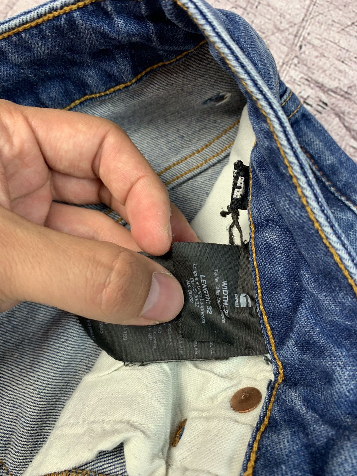 G-Star G Star Raw 3301 Slim Denim Pants Jeans Size US 30 / EU 46 - 9 Thumbnail
