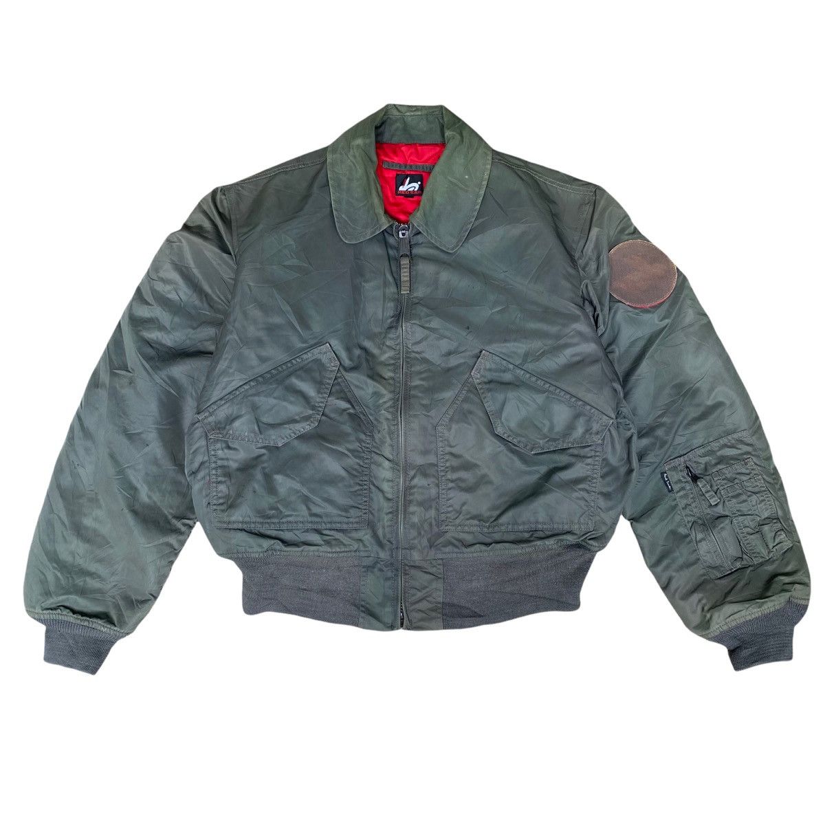 image of Paul Smith x Paul Smith Red Ear Cwu 45P Bomber Jacket in Green, Men's (Size Medium)