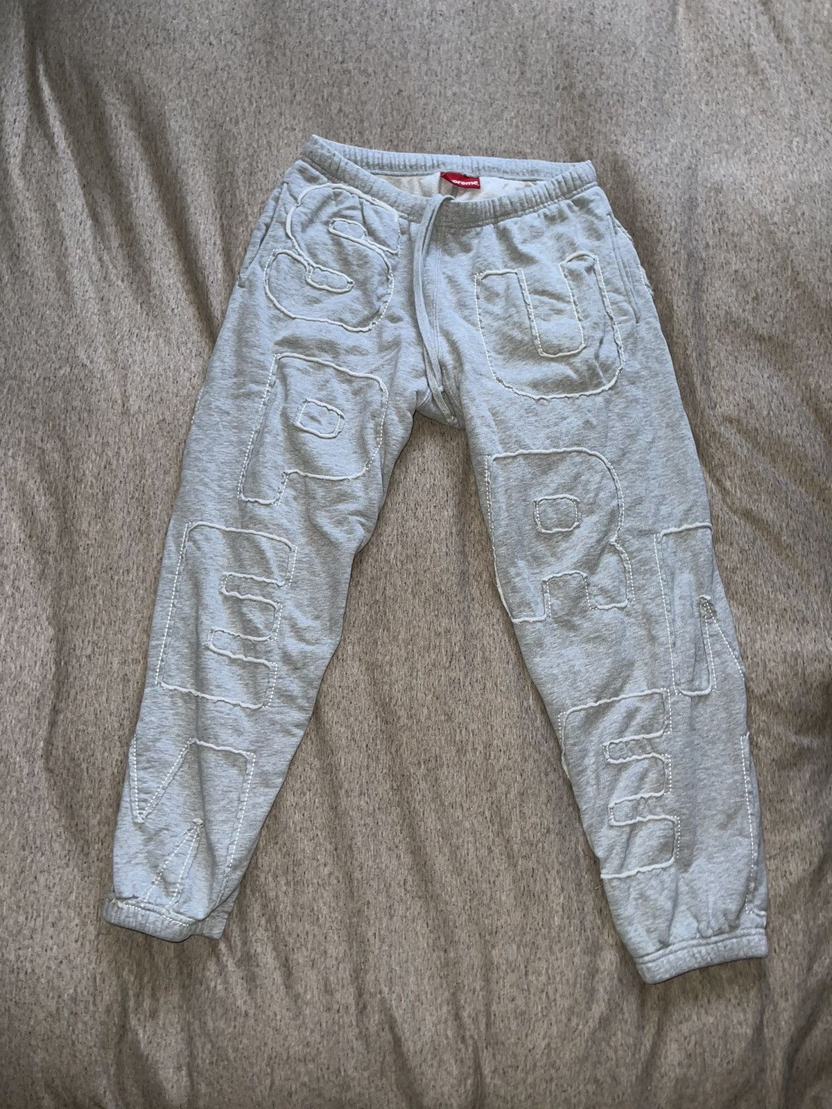 Supreme Supreme Cut Out Sweatpants Grailed