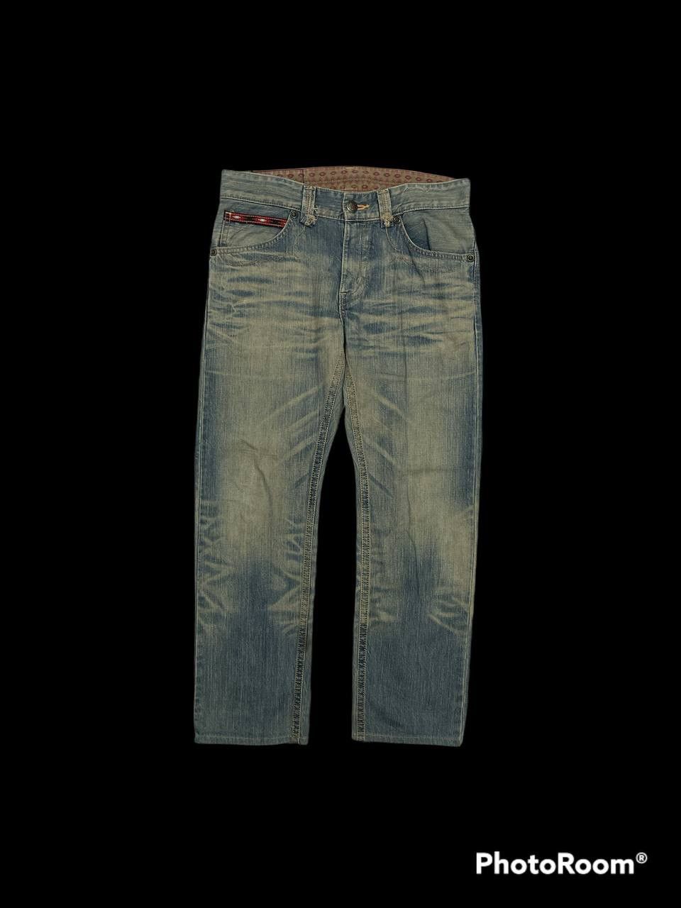 Edwin × Japanese Brand Exclusive Vintage XV Edwin Distressed Denim Pants Size US 33 - 1 Thumbnail