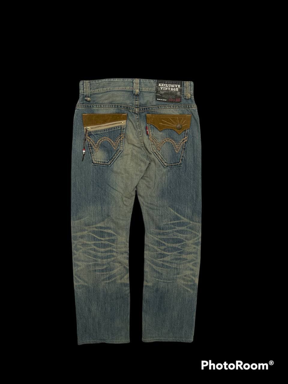 Edwin × Japanese Brand Exclusive Vintage XV Edwin Distressed Denim Pants Size US 33 - 5 Thumbnail