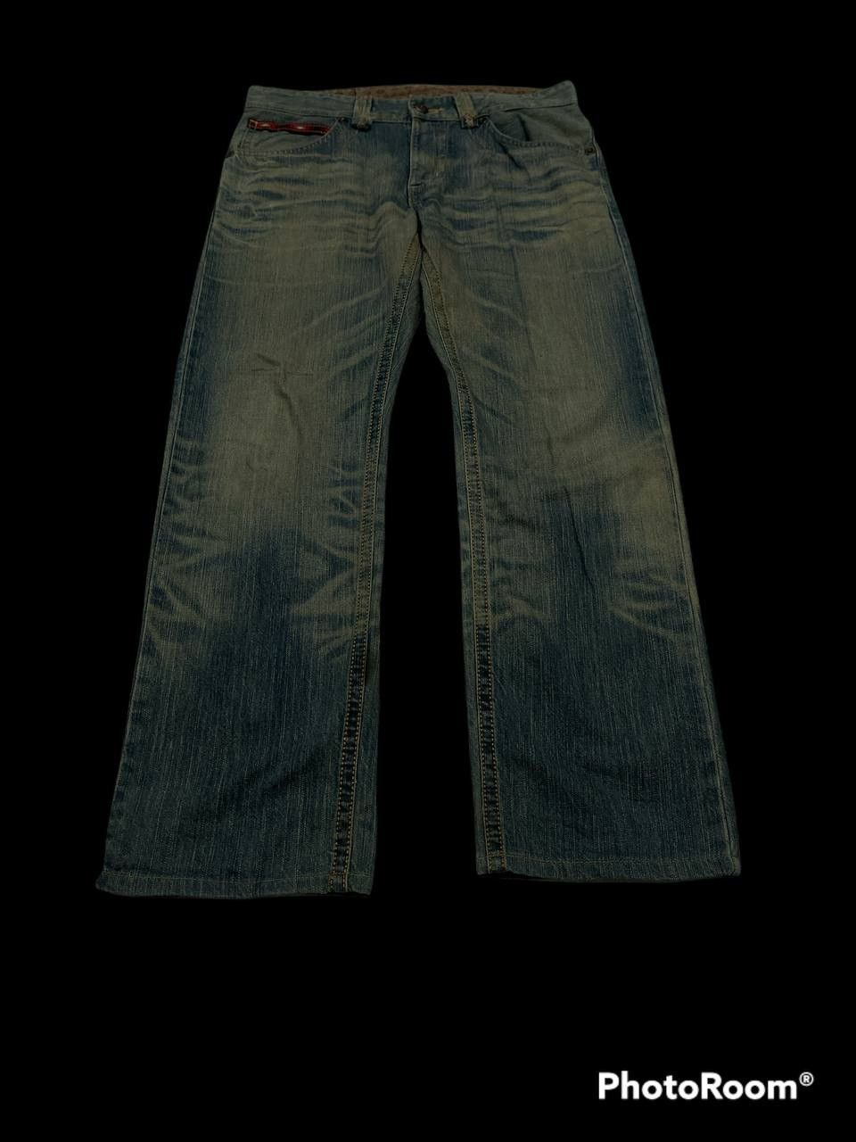 Edwin × Japanese Brand Exclusive Vintage XV Edwin Distressed Denim Pants Size US 33 - 4 Thumbnail