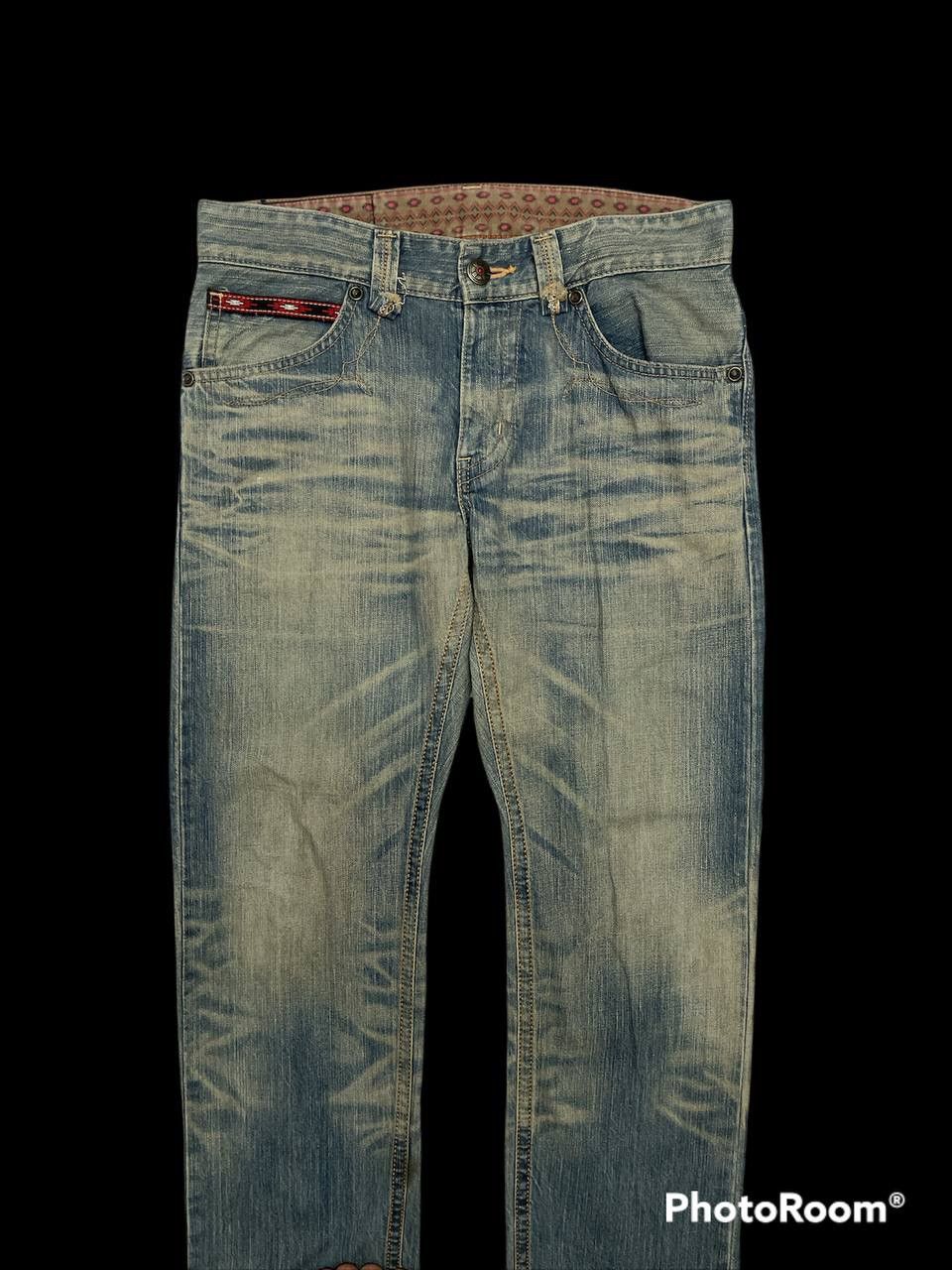 Edwin × Japanese Brand Exclusive Vintage XV Edwin Distressed Denim Pants Size US 33 - 2 Thumbnail