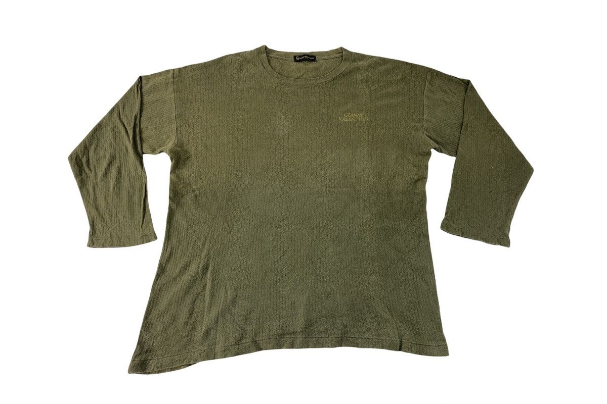 Gianni Valentino Embroidery Logo Longsleeve Tee