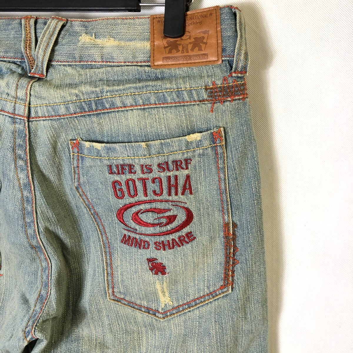 Gotcha Gotcha Surf Style Distressed Patchwork Rebuild Jeans Size US 32 / EU 48 - 11 Thumbnail