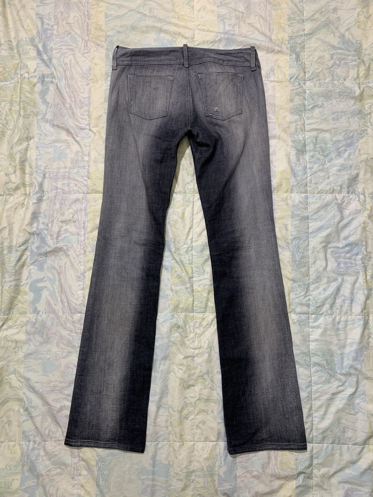Diesel Diesel black washed stretchable flare/wideleg denim Size 28" / US 6 / IT 42 - 11 Thumbnail