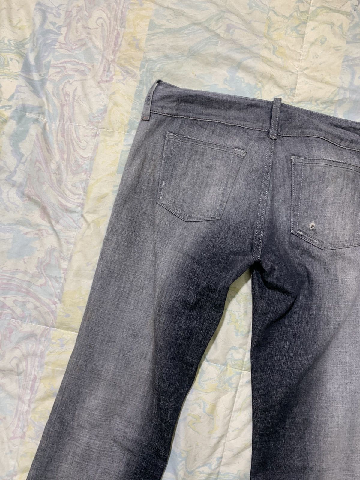 Diesel Diesel black washed stretchable flare/wideleg denim Size 28" / US 6 / IT 42 - 14 Thumbnail