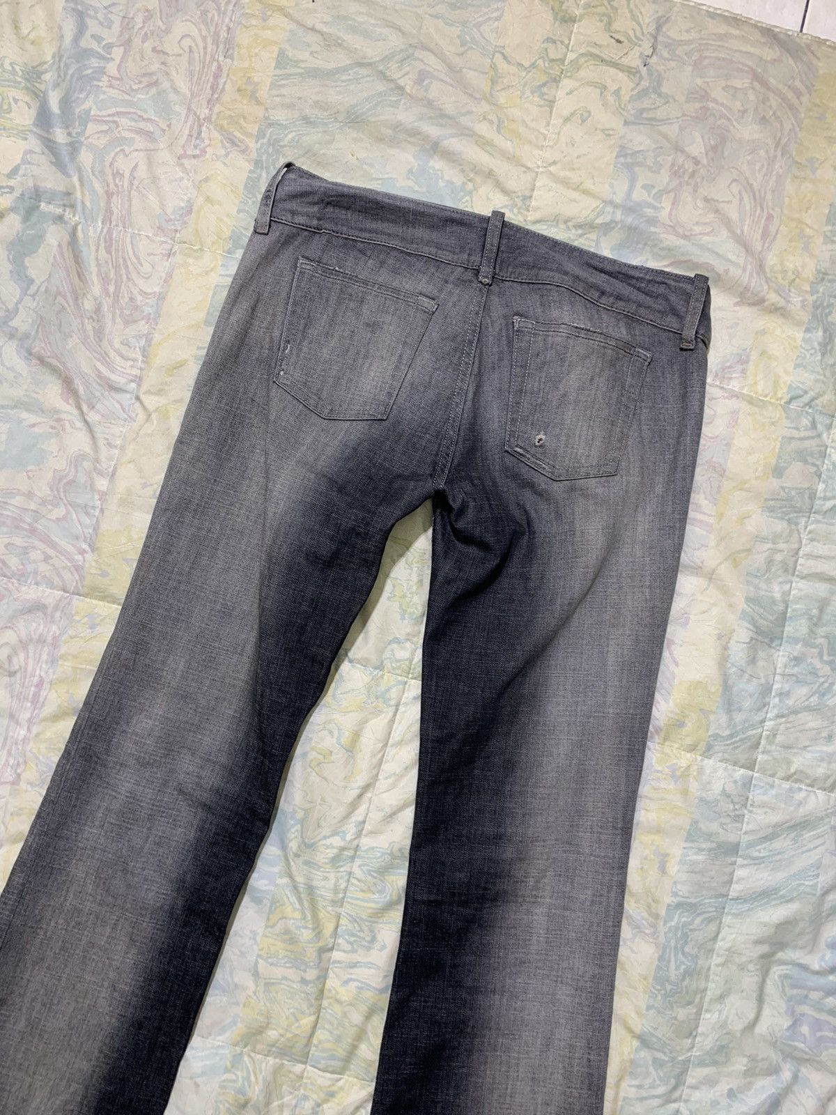 Diesel Diesel black washed stretchable flare/wideleg denim Size 28" / US 6 / IT 42 - 12 Thumbnail