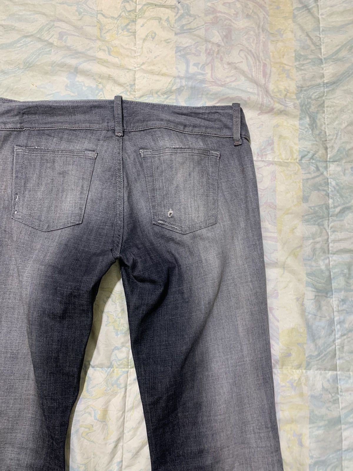 Diesel Diesel black washed stretchable flare/wideleg denim Size 28" / US 6 / IT 42 - 13 Thumbnail